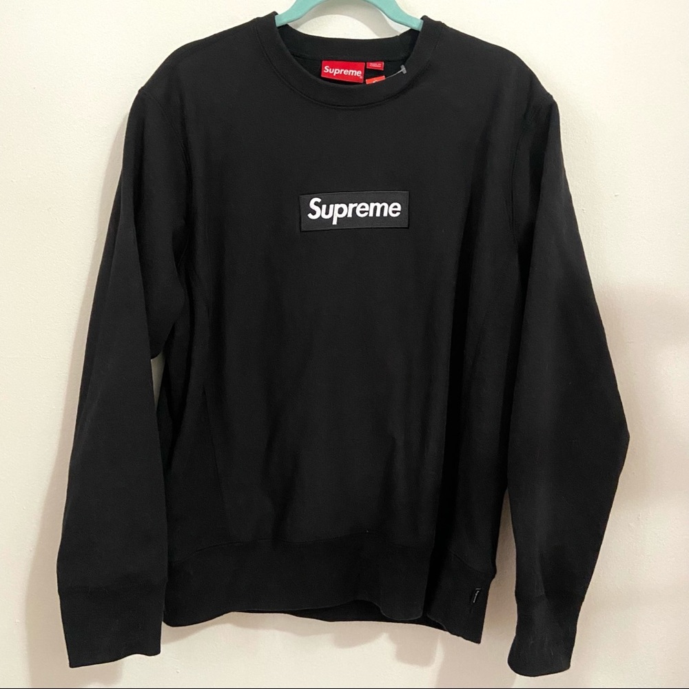 Authentic supreme box logo crewneck black M
